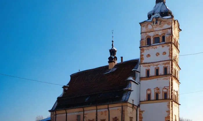 kostel svaté Voršily (Chlumec nad Cidlinou I) – winter