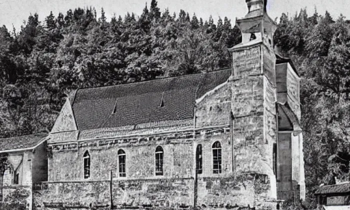 Kostel svaté Voršily (Kynšperk nad Ohří) – akvarel
