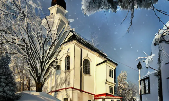 Kostel svatých apoštolů Jana a Pavla / svatého Jana Křtitele – winter