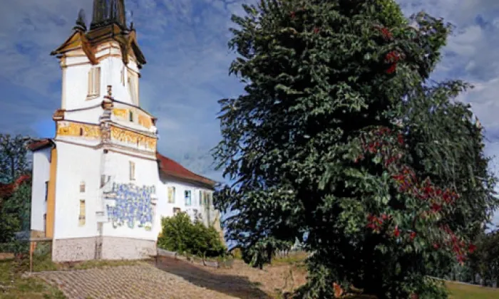 Kostel svatých Petra a Pavla (Skviřín) – autumn
