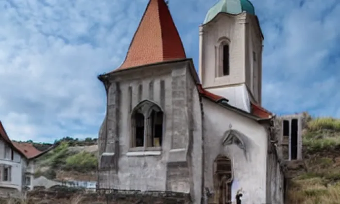 kostel svatých Petra a Pavla (Volfířov) – noc