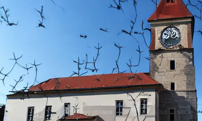 Kostel svatých Petra a Pavla v Mimoni – autumn