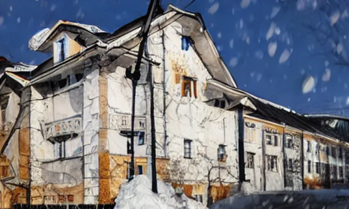 Kostel svatého Šimona a Judy (Brloh) – winter