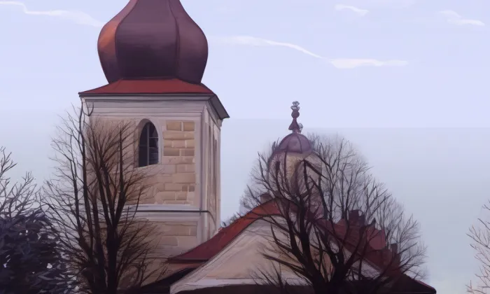 Kostel svatého Štěpána (Velký Třebešov) – summer