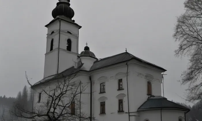 Kostel svatého Antonína Paduánského (Třeština) – winter