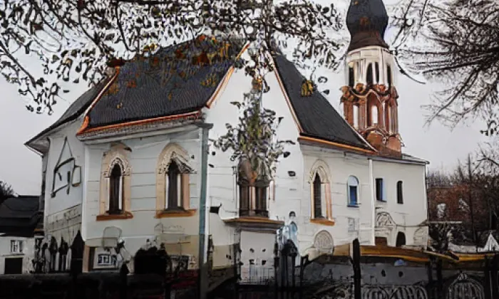 Kostel svatého Antonína Paduánského (Melč) – akvarel