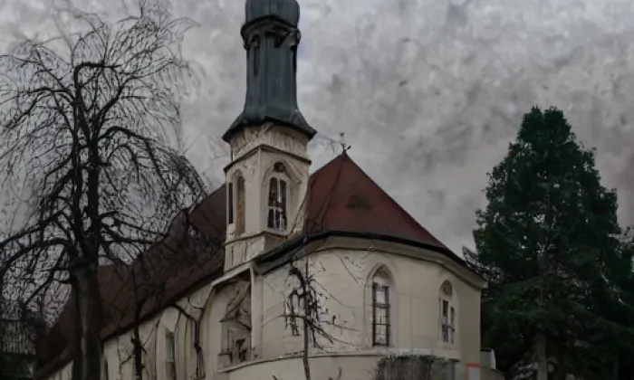 Kostel svatého Antonína Paduánského (Tvrdkov) – noc