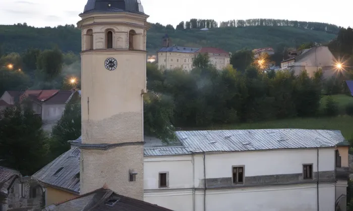 Kostel svatého Augustina (Sovinec) – noc