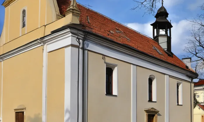 Kostel svatého Bartoloměje (Bílence) – akvarel