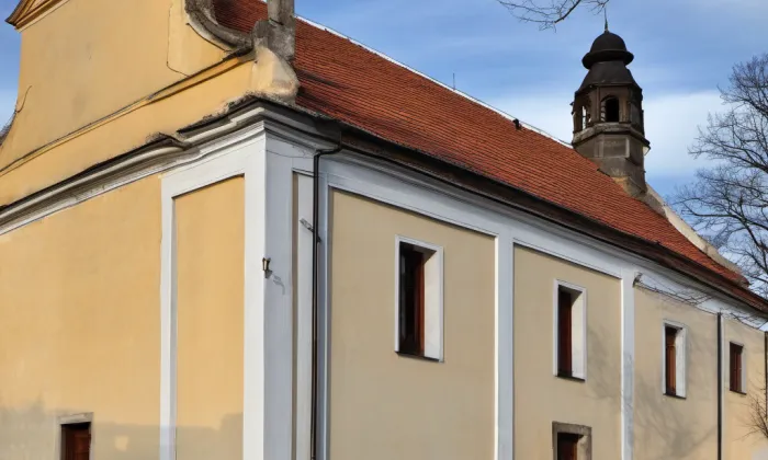 Kostel svatého Bartoloměje (Bílence) – winter