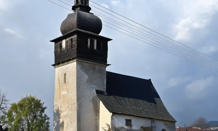 kostel svatého Bartoloměje (Bobrůvka) – noc