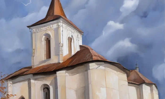 Kostel svatého Bartoloměje (Bystré) – autumn