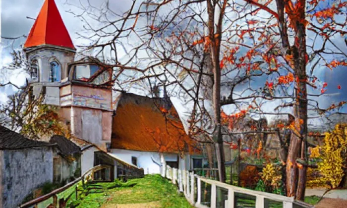 Kostel svatého Bartoloměje (Holedeček) – autumn