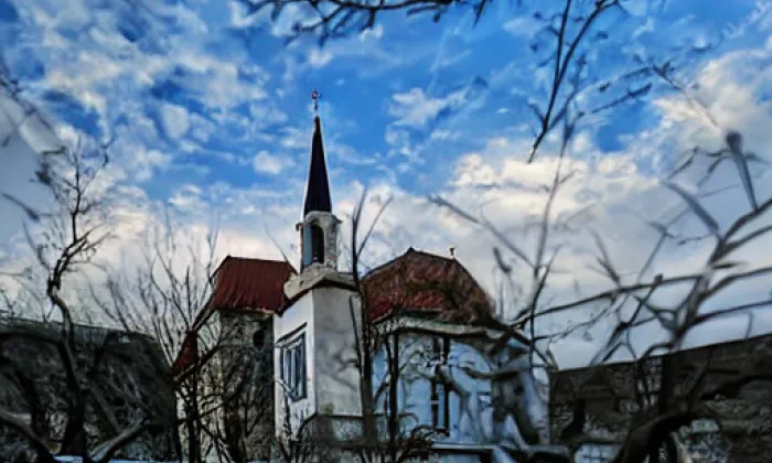 Kostel svatého Bartoloměje (Kvášňovice) – winter