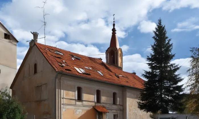 Kostel svatého Bartoloměje (Slavkov) – autumn