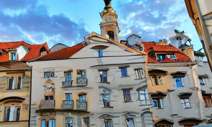 Kostel svatého Bartoloměje v Praze – summer
