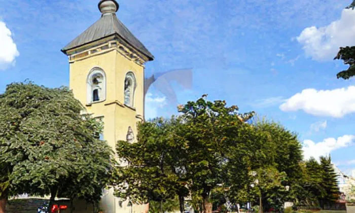 Kostel svatého Cyrila a Metoděje (Nebušice) – akvarel