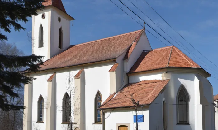 kostel svatého Cyrila a Metoděje (Rybníky) – winter