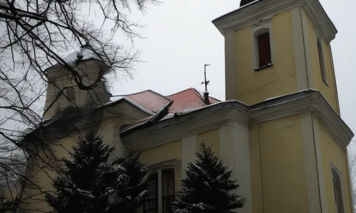 Kostel svatého Ducha (Libáň) – winter
