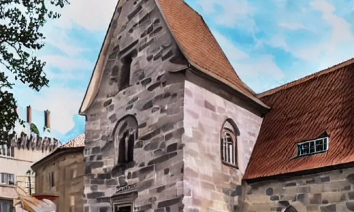 kostel svatého Felixe – akvarel