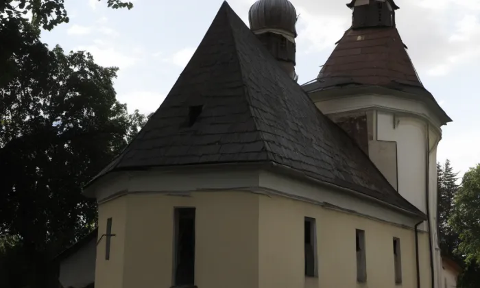 Kostel svatého Filipa a Jakuba (Lukavice) – akvarel
