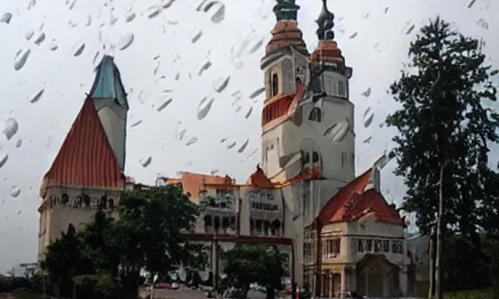 Kostel svatého Floriána (Kaplice) – noc