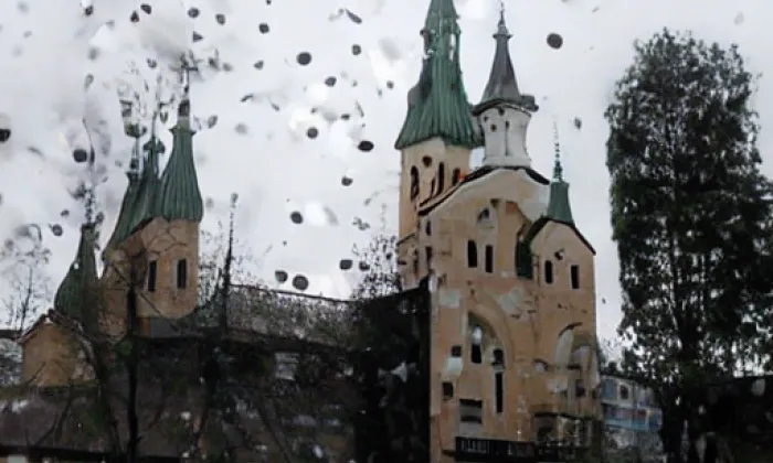 Kostel svatého Floriána (Kaplice) – winter