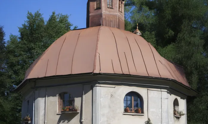 Kostel svatého Floriána (Střítež) – summer