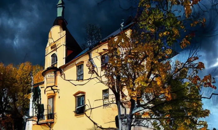 kostel svatého Františka Xaverského v Opařanech – autumn
