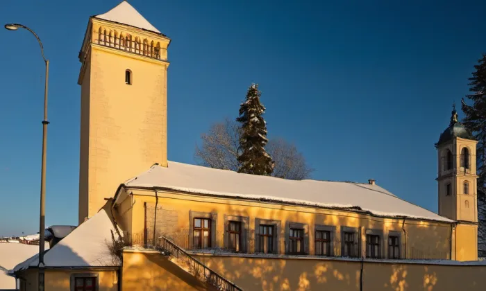 Kostel svatého Františka z Assisi v Praze-Chodově – winter
