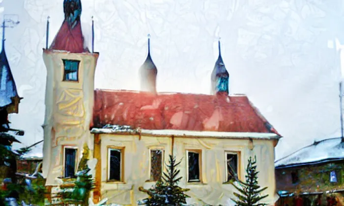 Kostel svatého Františka z Assisi ve Starém Kníně – winter