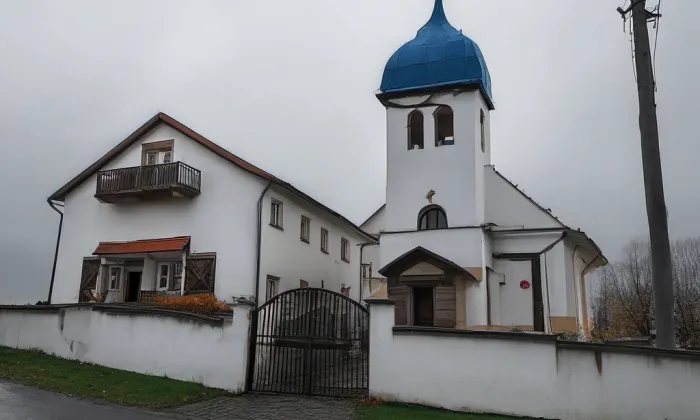 kostel svatého Gorazda (Vilémov) – autumn