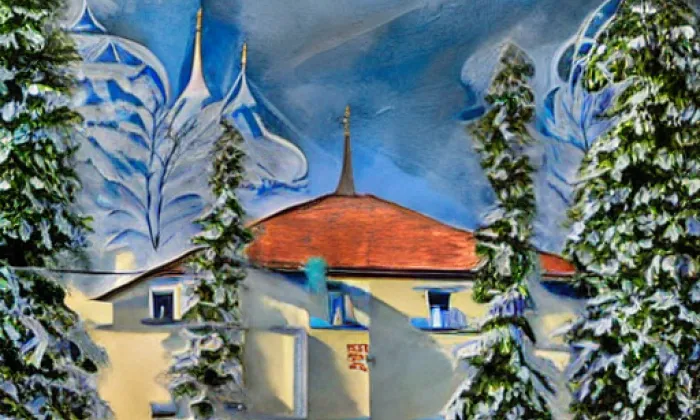 Kostel svatého Gotharda (Český Brod) – winter