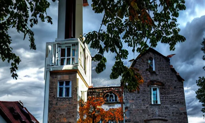 Kostel svatého Havla v Kuřívodech – autumn