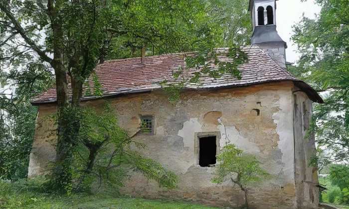 Kostel svatého Jakuba (Bochov) – akvarel