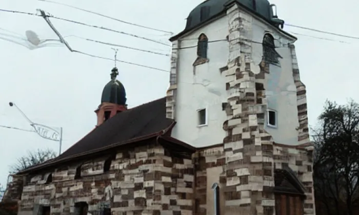 Kostel svatého Jakuba (Dolní Olešnice) – akvarel
