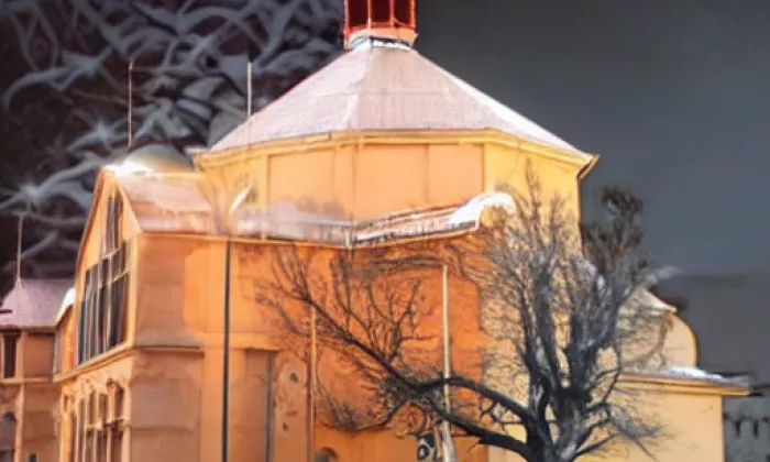 Kostel svatého Jakuba apoštola (Čížkovice) – akvarel