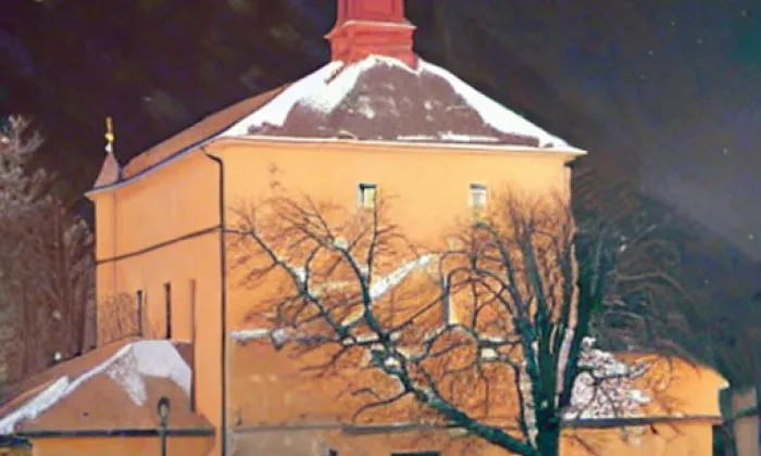 Kostel svatého Jakuba apoštola (Čížkovice) – winter