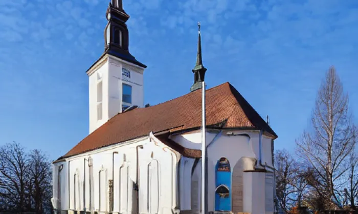 Kostel svatého Jakuba Staršího (Horní Domaslavice) – noc