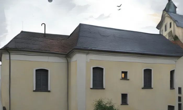 kostel svatého Jakuba Staršího (Městečko Trnávka) – noc