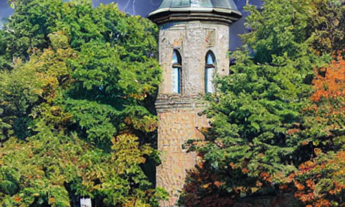 Kostel svatého Jakuba Staršího (Přepeře) – autumn