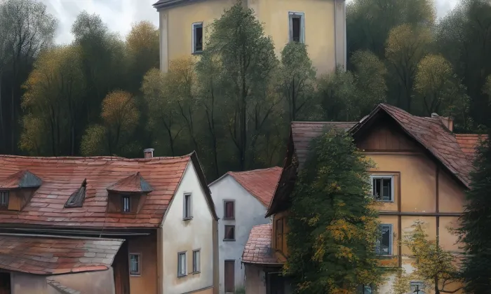 Kostel svatého Jakuba Staršího (Zápy) – autumn