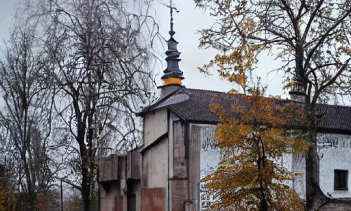 Kostel svatého Jakuba Většího (Červená Třemešná) – autumn