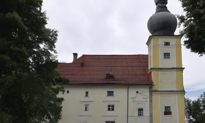 kostel svatého Jakuba Většího (Brod nad Tichou) – akvarel
