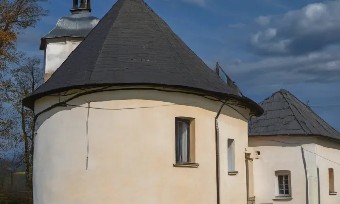 Kostel svatého Jakuba Většího (Dolní Moravice) – autumn