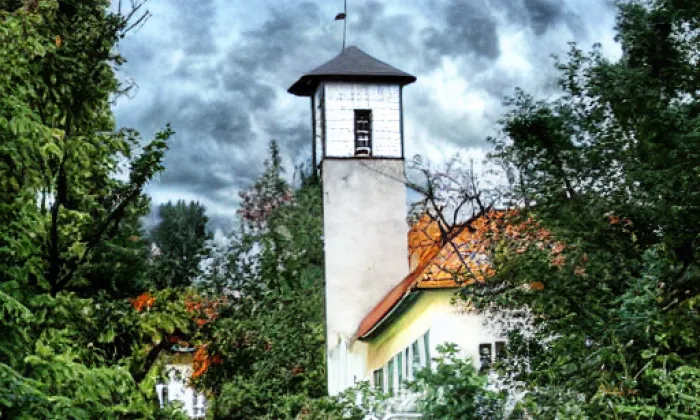 Kostel svatého Jakuba Většího (Guntramovice) – autumn