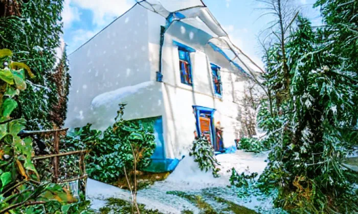 Kostel svatého Jakuba Většího (Guntramovice) – winter