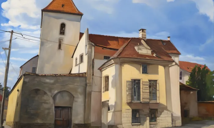 kostel svatého Jakuba Většího (Hodonice) – autumn