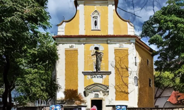 Kostel svatého Jakuba Většího (Ruprechtice) – noc