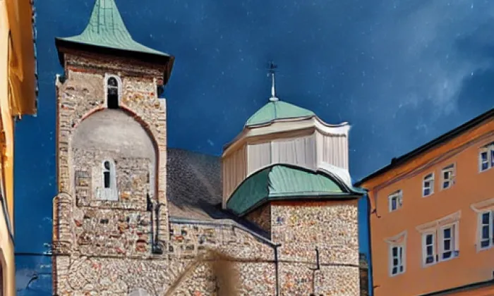 Kostel svatého Jakuba Většího v Jihlavě – noc